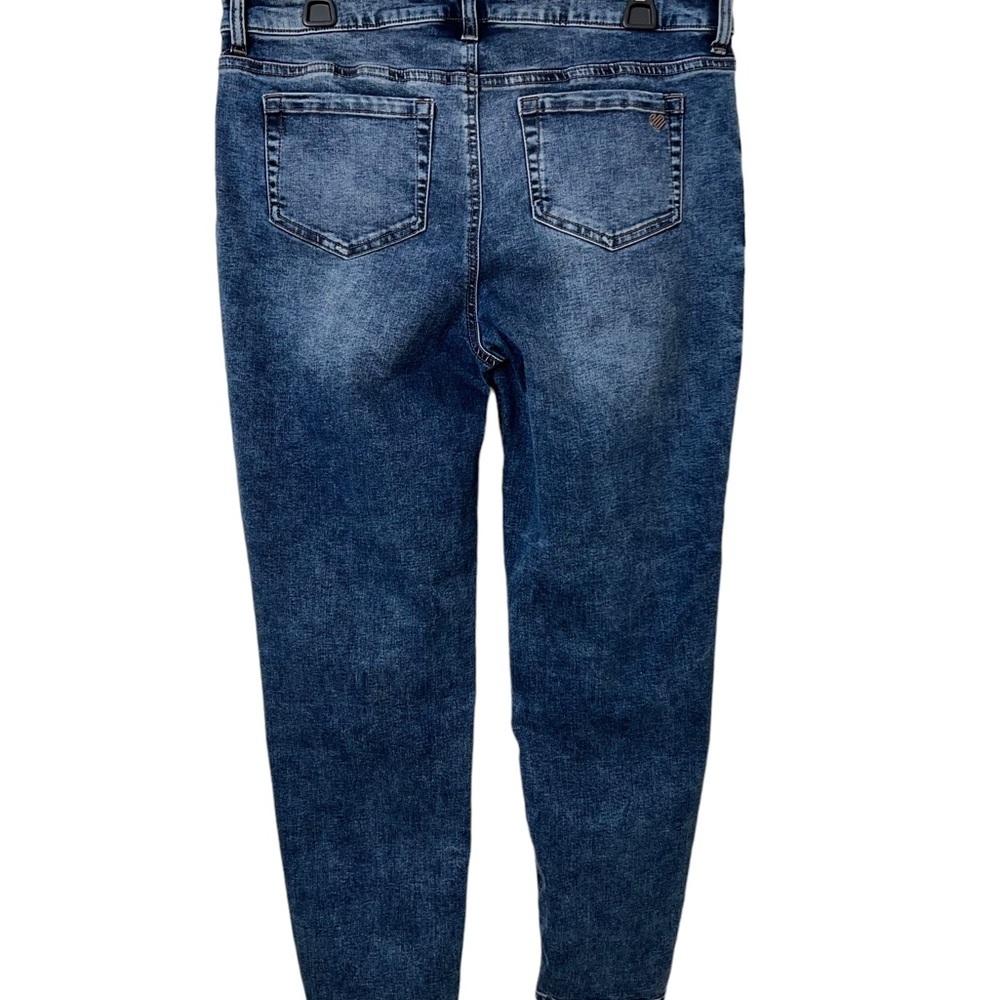JUSTICE HIGH RISE LADYS JEANS WAIST SIZE 34” INCHES. INSEAM 27 1/2” INCH☑️ - Picture 4 of 15